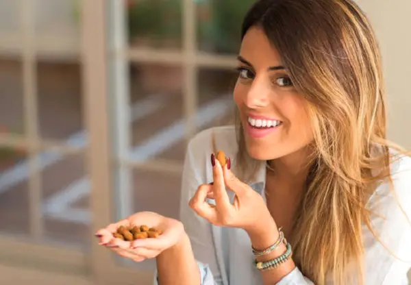 Hot Girl Eating Nuts