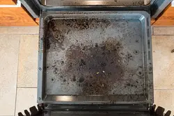 How to clean off burnt baking pans 