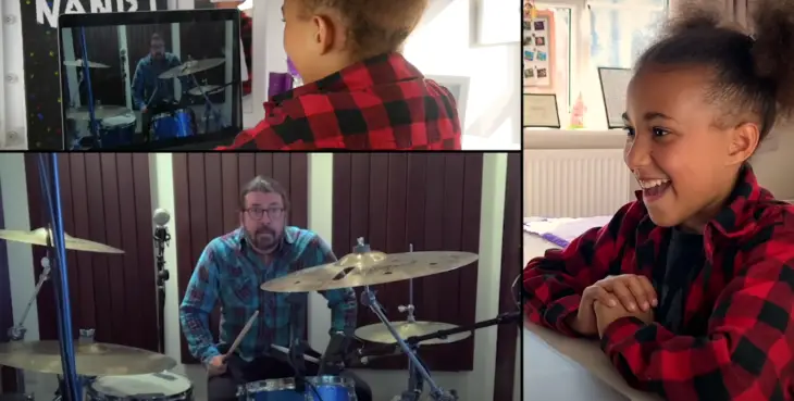 Foo Fighters invites 11-year-old drummer girl on stage and she completely breaks it