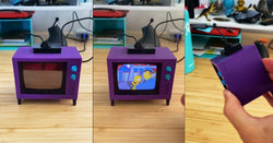 Fan of 'The Simpsons' Creates a Mini-Television That Reproduces the First Seasons; Give Me 10!