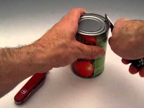 How To Use A Pocket Knife Can Opener? | Swiss Army Knife Tips